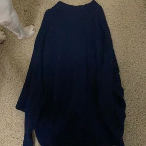 Navy blue turtleneck sweater